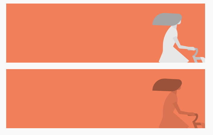 Sketch image with and without blending mode